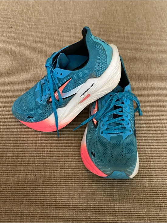 Brooks Shoes - Brooks Hyperion Max 2 Women's Teal Running Shoes with Coral Accents